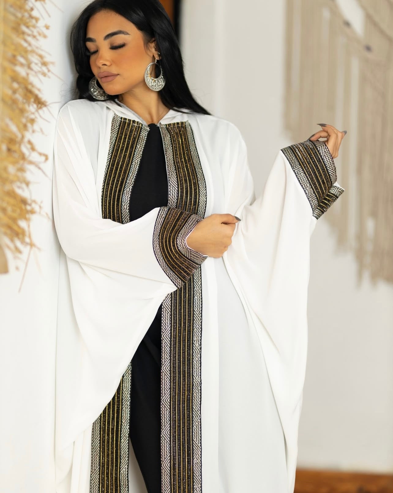 White Kaftan Chiffon